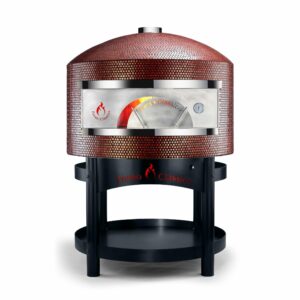 Red Forno Classico Italian Pizza Oven. Outdoor brick pizza oven.